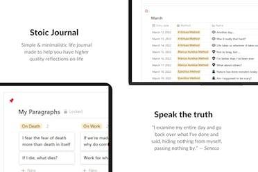 Stoic Life Journal - Bring more clarity, insights & tranquility into your life | Product Hunt