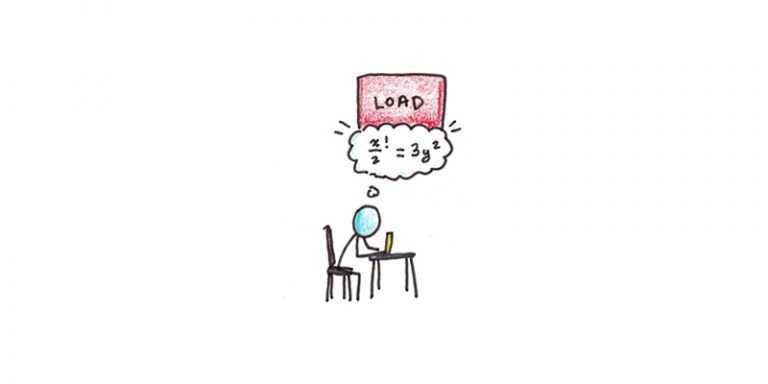 Cognitive load makes problem solving inefficient
