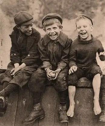 The 'Three happy boys' picture (c. 1889)