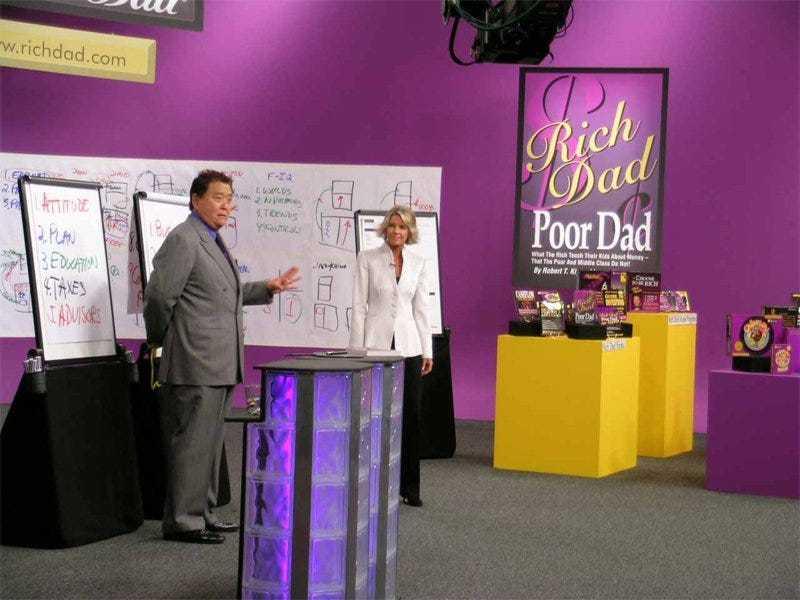 Kiyosaki is making money from a personality cult