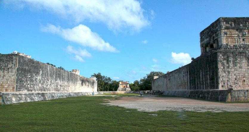 The great ball court from Chichen Itza
