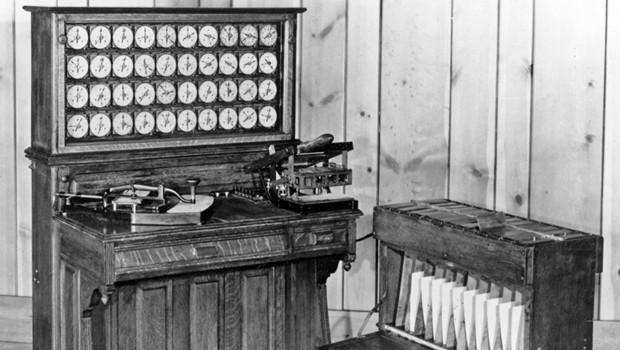 Herman Hollerith tabulating machine