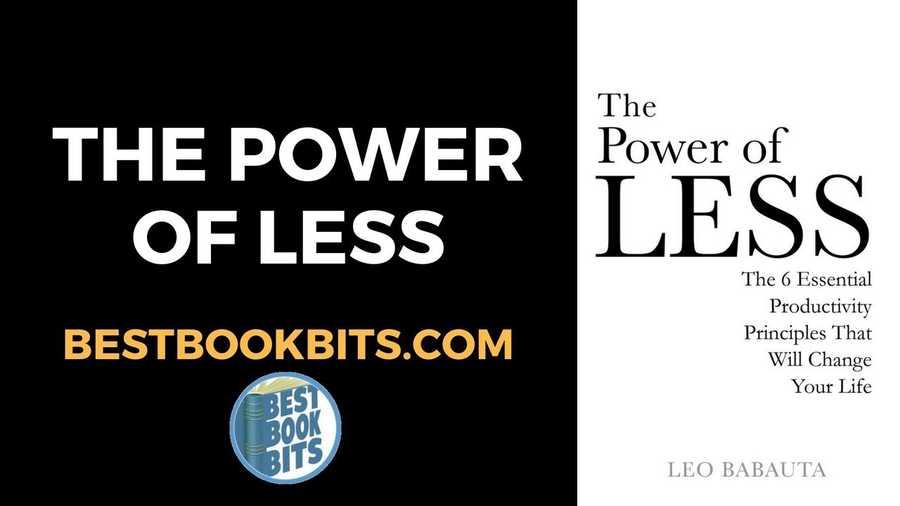 The Power of Less — Leo Babauta