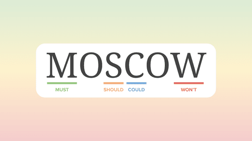 The MoSCoW method of prioritization