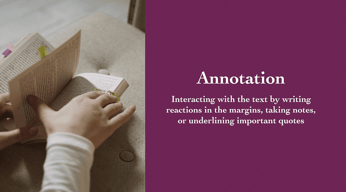 Annotate or keep a reading log