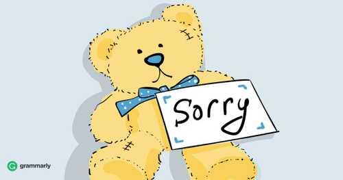 How to Apologize…
