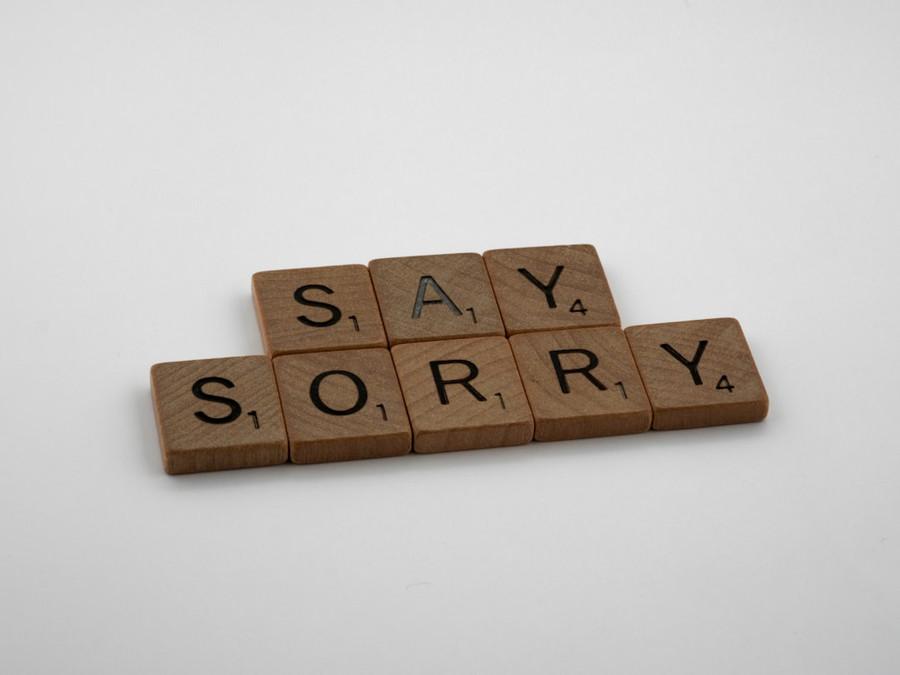 Saying "Sorry"