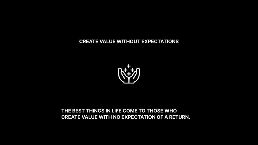 Create Value Without Expectations