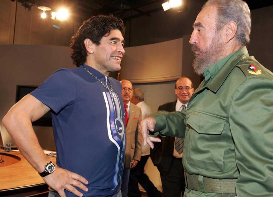 <p>Diego Maradona and Fidel Ca...
