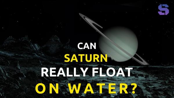 Can saturn really float on water? #shorts