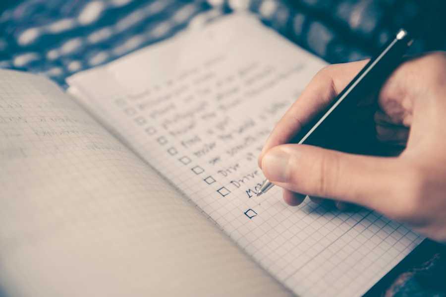 List Your Tasks Each Day
