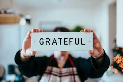 Write down five things you are grateful for from  previous day