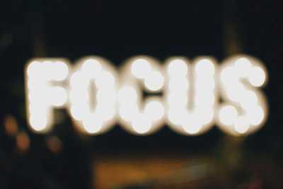 Focus on doing one thing well