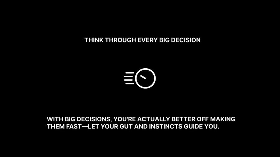 Think Through Every Big Decision