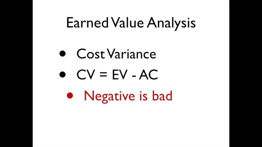 Cost Variance (CV)