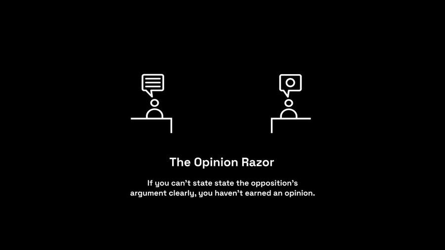 The Opinion Razor