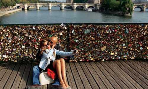 The lock of love: padlocks on bridges