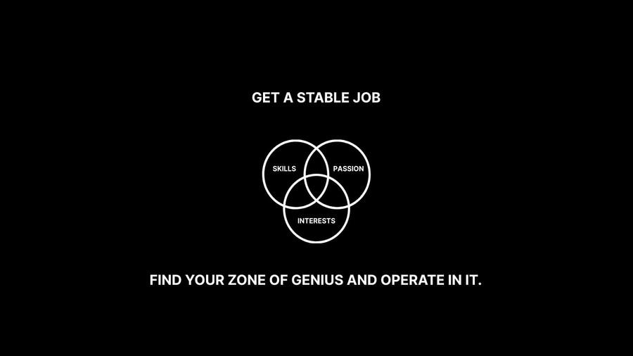 Get a Stable Job