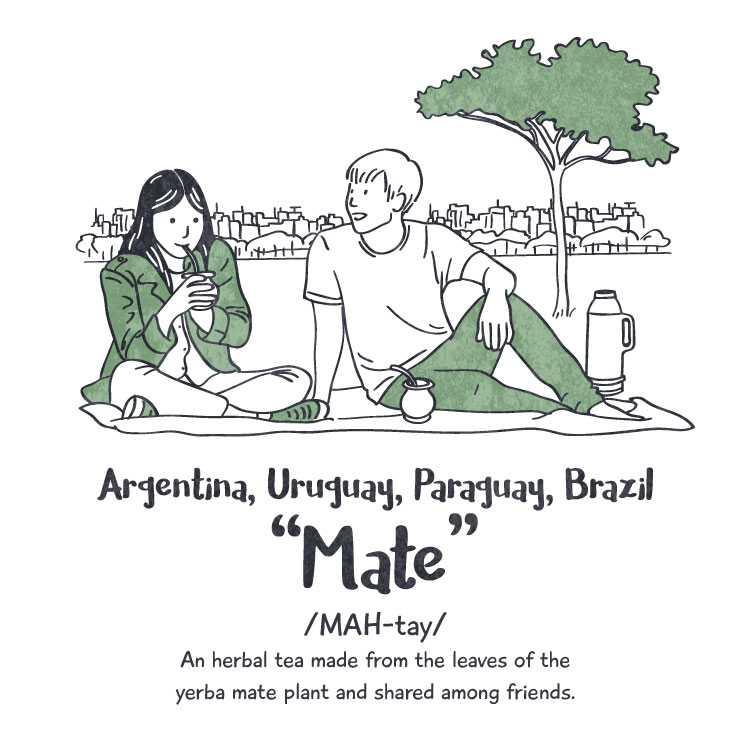 Argentina, Uruguay, Paraguay, Brazil: ‘mate’