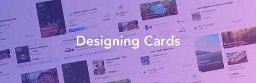 Designing cards