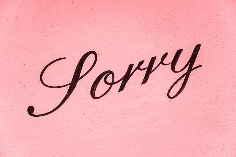 Good apology or No apology