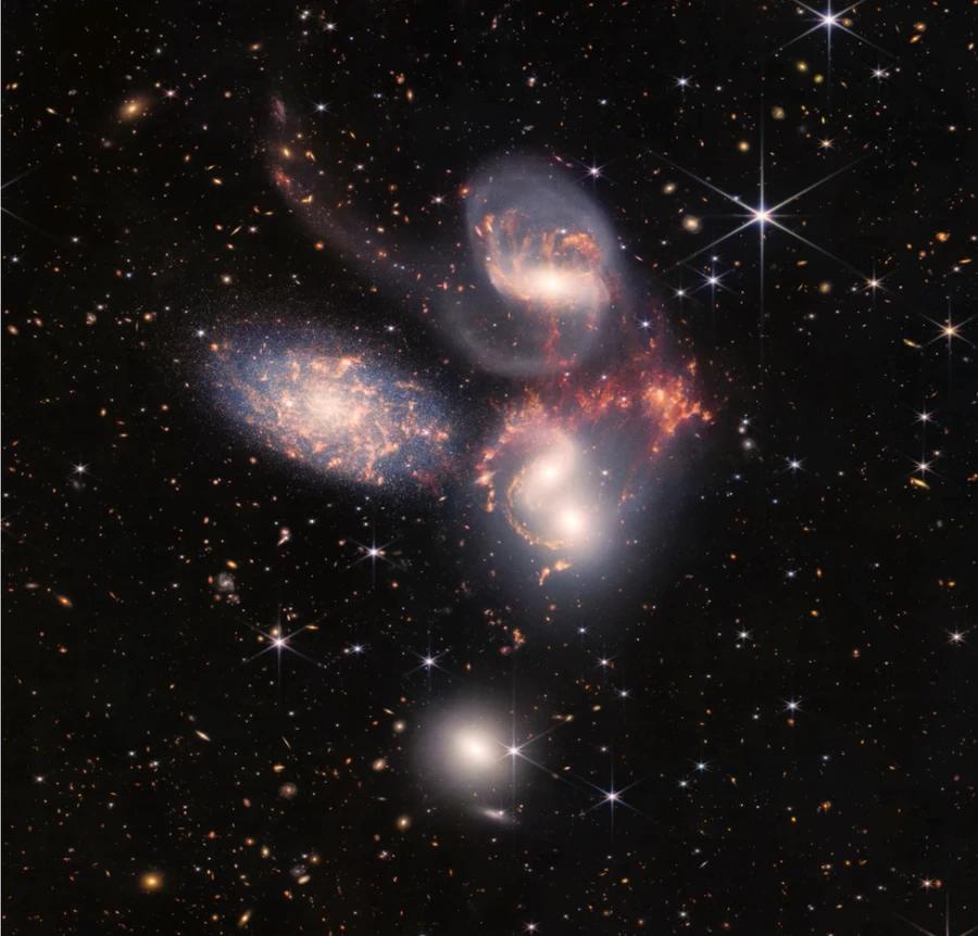 Stephan's Quintet has let us watch faraway galaxies interact