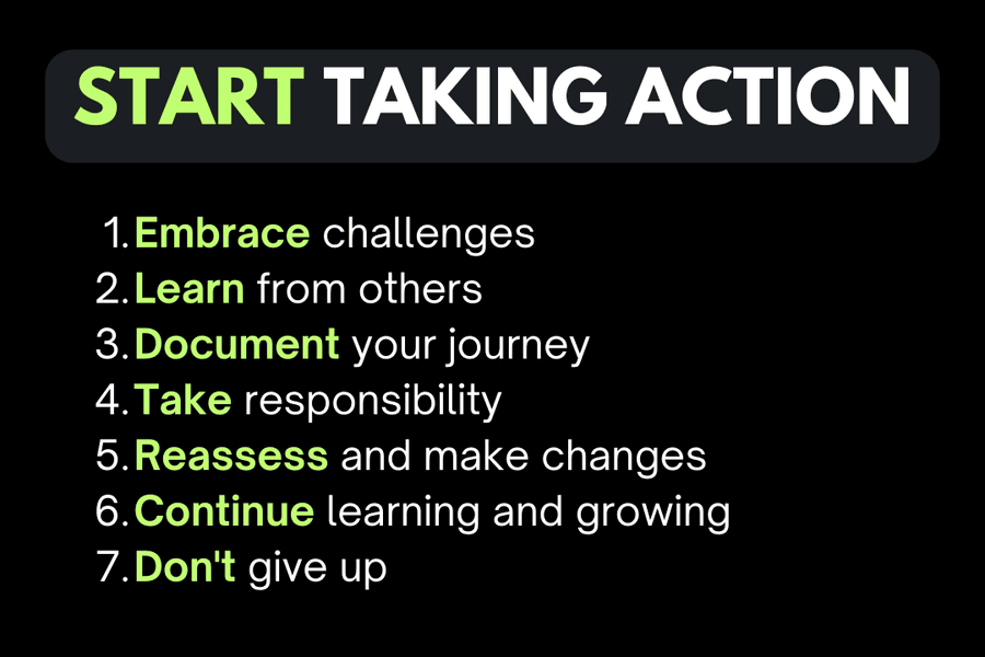 Start taking action