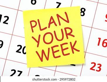 5) Schedule your Week