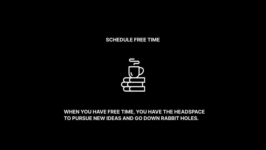 Schedule Free Time