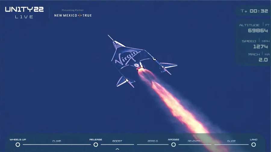 <p>The Virgin Galactic space p...