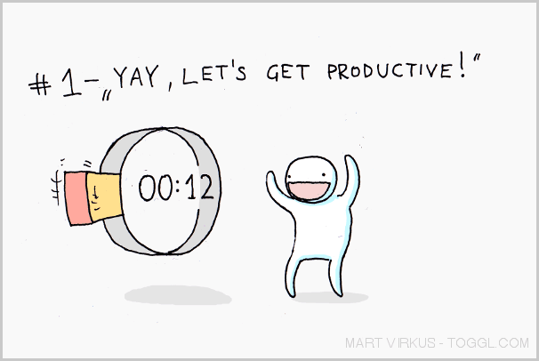 Creative Hell: Initial (Over)Excitement About Being Productive