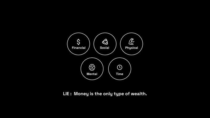 Lie: Money Is the Only Type of Wealth