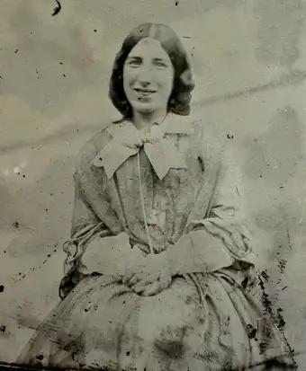 The picture called 'A playful smile' (mid-1850s)