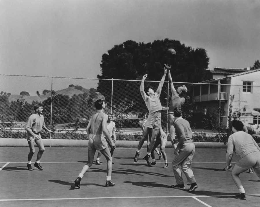 The original American basketball game