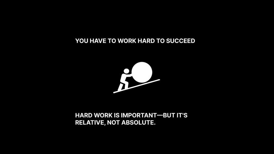 You Have to Work Hard to Succeed