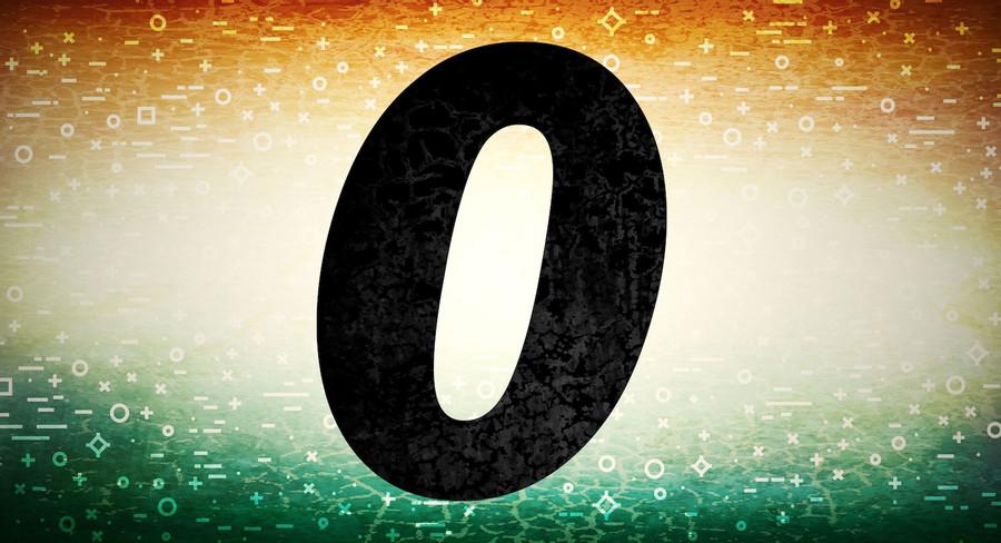 2. India gave the world the numeral, Zero: 