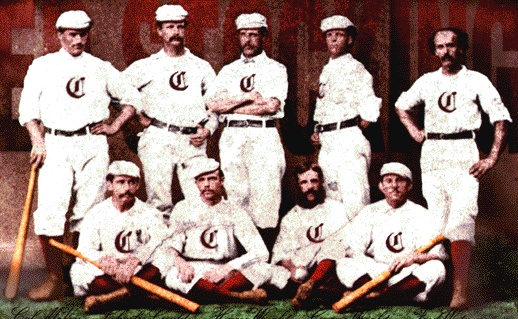 What was the first salaried baseball team?
