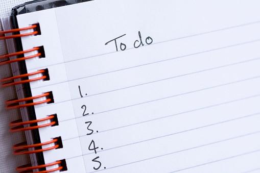 Write a to-do list every day