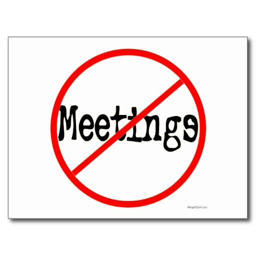 No meetings