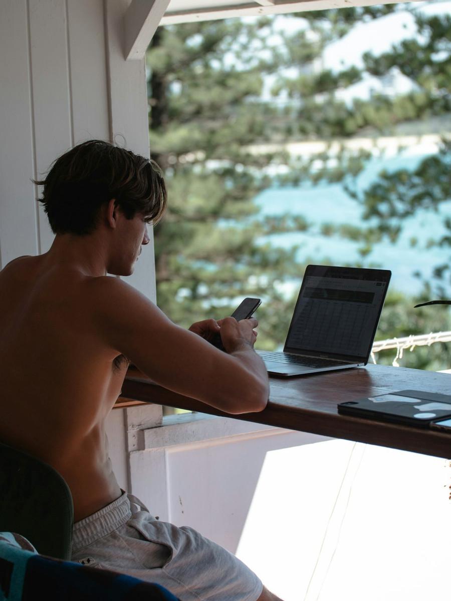 Working From The Beach