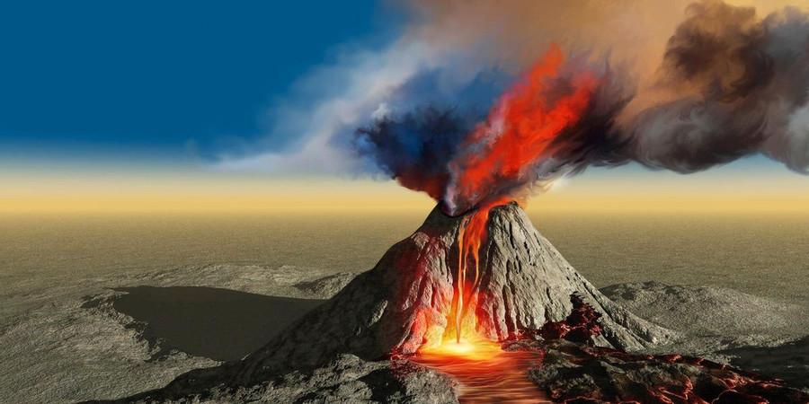 How many active volcanoes are there in the world?