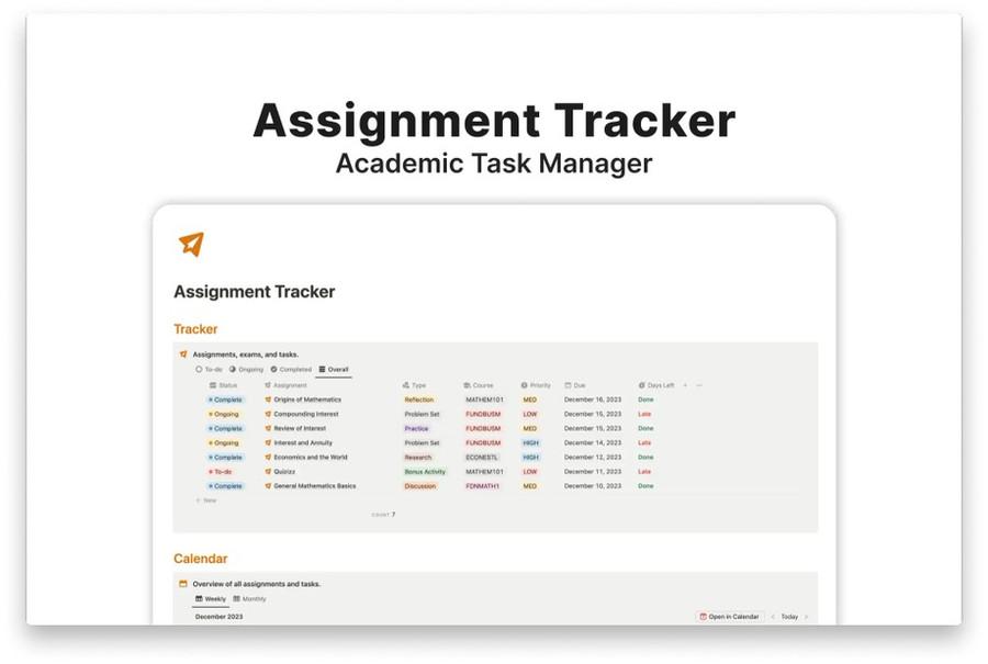 Academic Task Manager